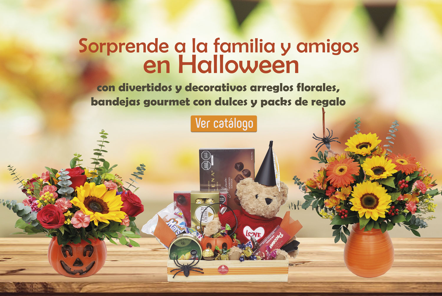 regalos y flores de halloween lima peru. delivery regalos a peru