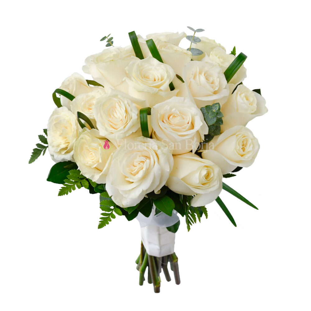 Bouquet de novia - 18 rosas Bouquet de novia - 12 rosas