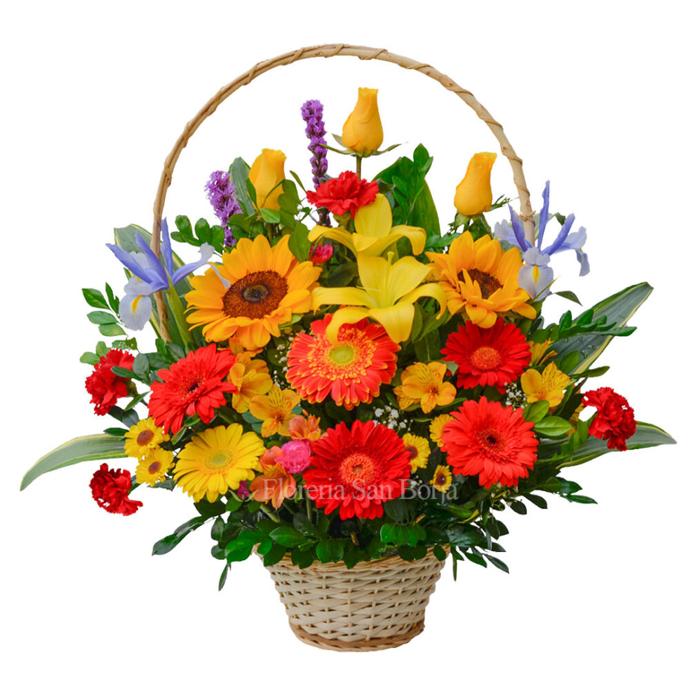 Canasta Wendy Especial con Rosas Canasta Wendy