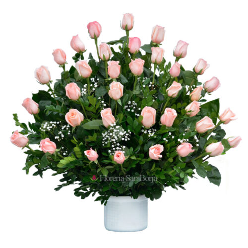 Modelo Florida – 36 rosas rosadas