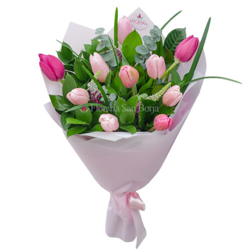 Ramo Barbie - 12 Tulipanes