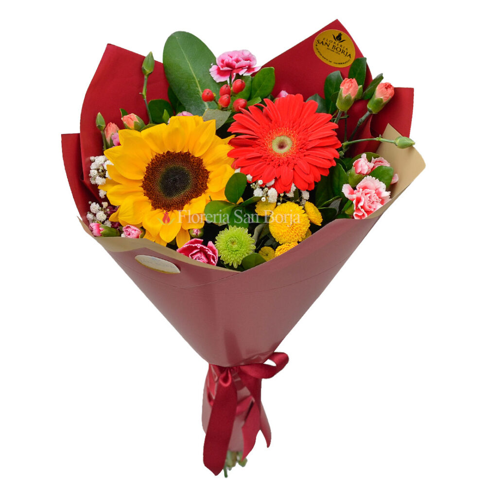 Ramo con flores mixtas mediano Ramo con flores mixtas mediano