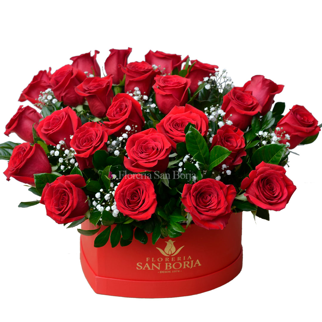boxcorazon24rosas