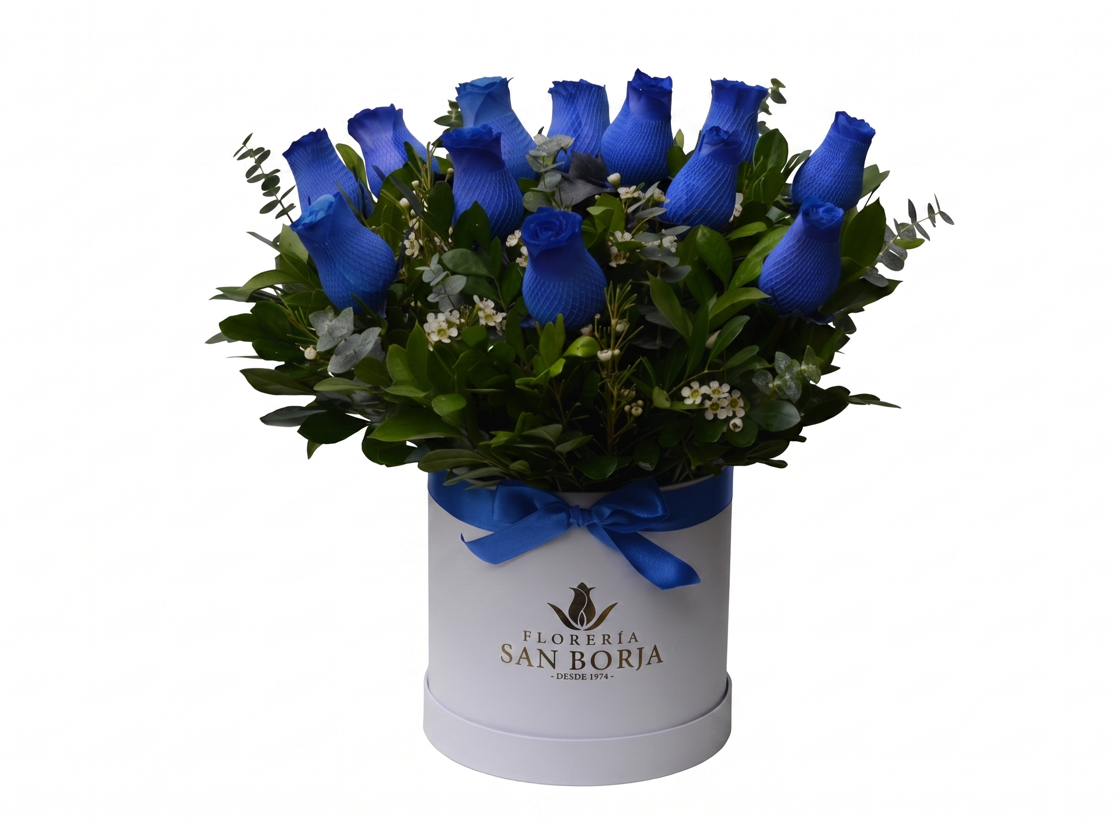 Gemini_Generated_Image_oadec0oadec0oade Box cilindrico con 12 rosas azules Box cilindrico con 12 rosas azules