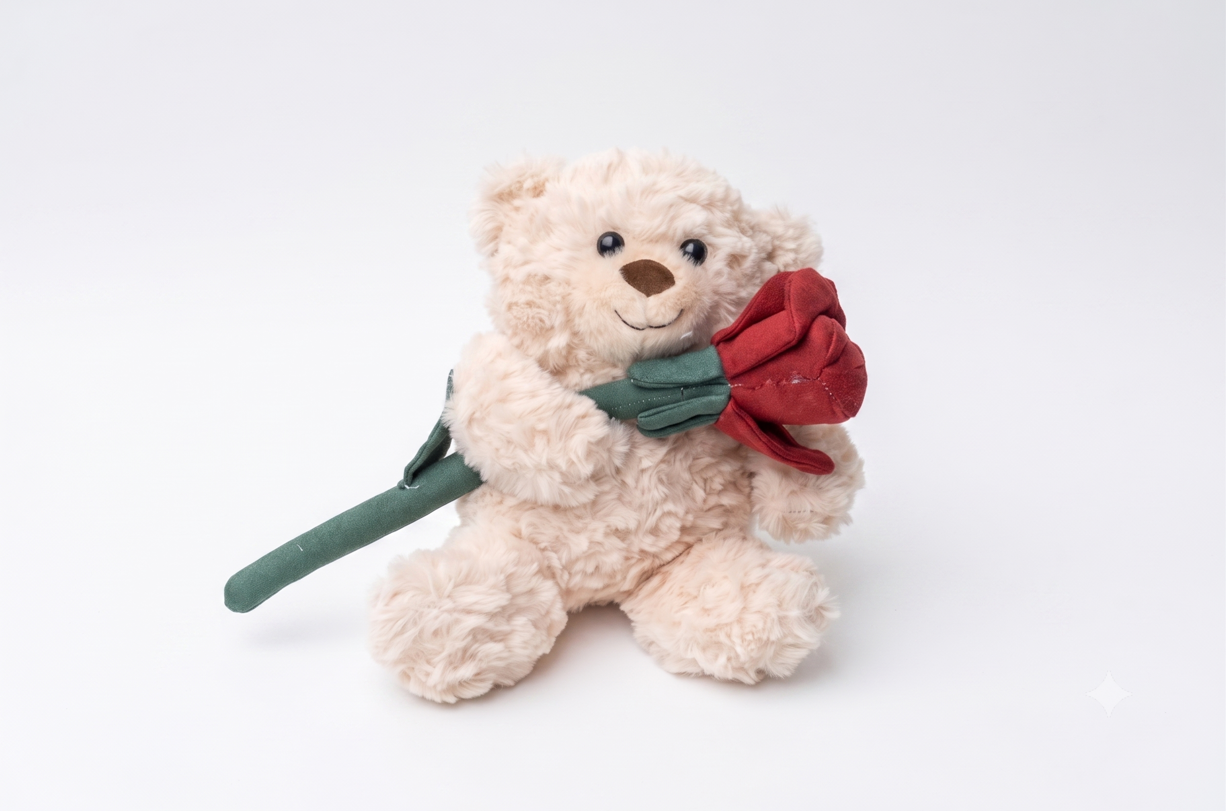 Oso Mediano Con Rosa Roja Oso Mediano Con Rosa Roja